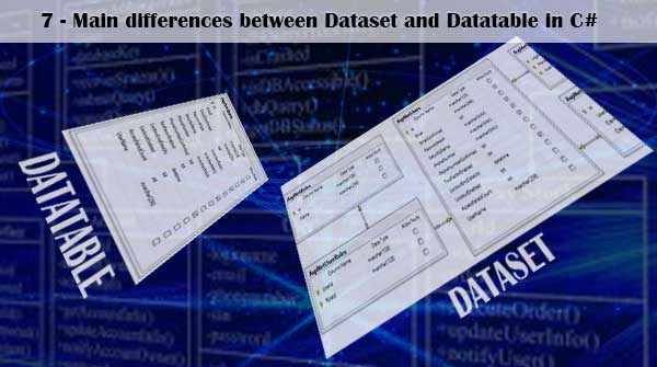 difference between Dataset and Datatable